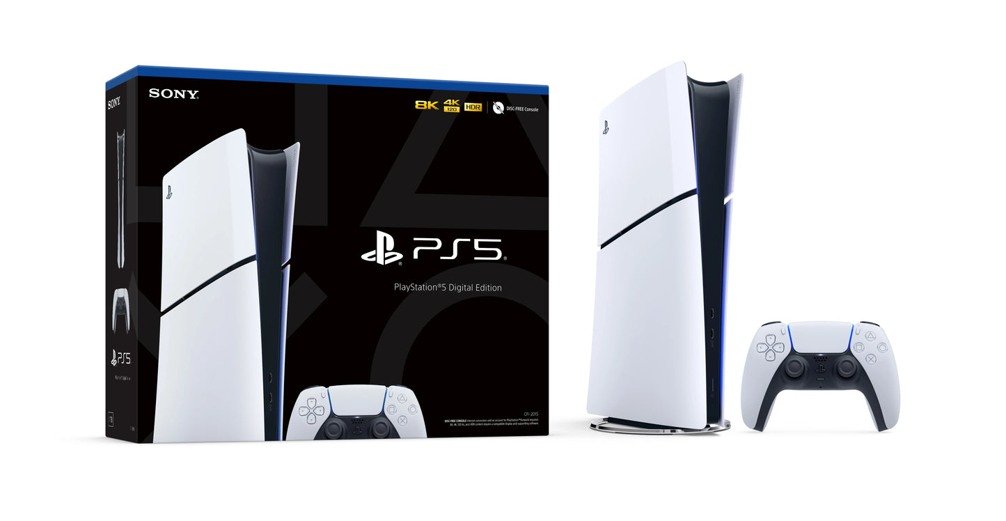 PlayStation 5 Slim Digital (1 joystick y 1 juego a elección)