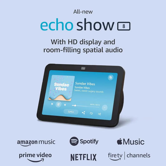 Amazon Echo Show 8 3° Generacion Con Asistente Alexa Negro